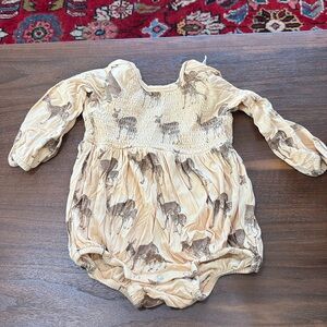Kate Quinn Deer Print Romper